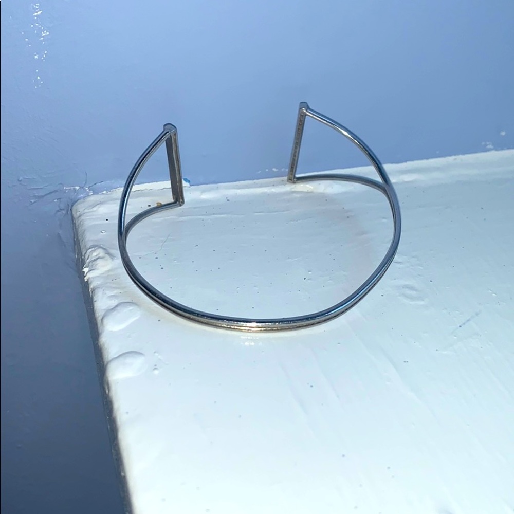 Silver Crystal Cuff Bracelet - image 6